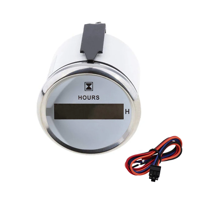 Marine Boat Yacht Outboard Engine Digital Hour Meter Gauge 9-32V 52mm 2 Inch 316L Bezel | Автомобили и мотоциклы