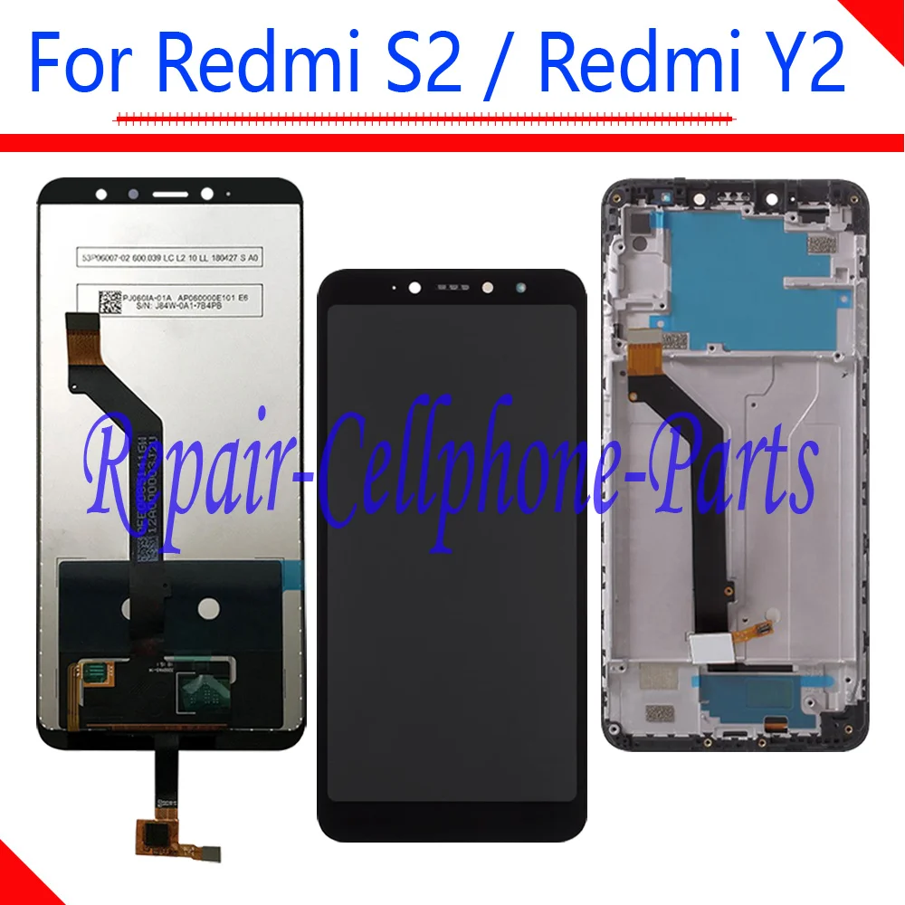 

5.99 inch Full LCD display + Touch screen digitizer assembly + Frame Cover For Xiaomi Redmi Y2 M1803E6I / Redmi S2 M1803E6C