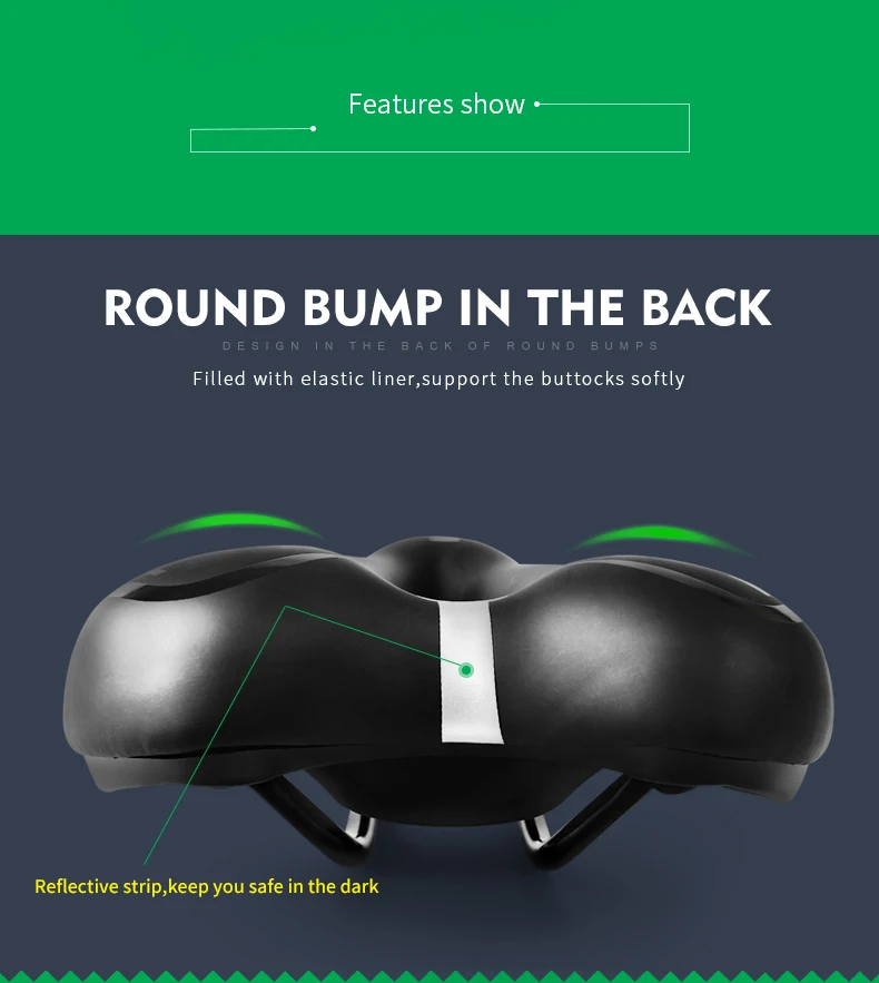 Новинка, MTB, горный велосипед, велосипедный, силиконовый, нескользящий, седло, силикагель, подушка, сиденье, черное, велосипедное седло