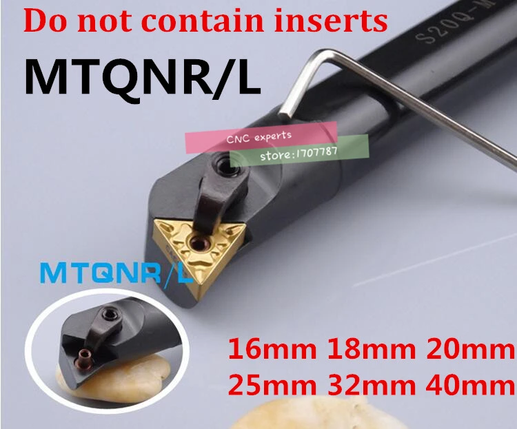 

1PCS S16Q-MTQNR16 S18Q-MTQNR16 S20R-MTQNR16 S25S-MTQNR16 S32T-MTQNR16 S40T-MTQNR16 MTQNL16 16mm-40mm CNC Internal Turning tools