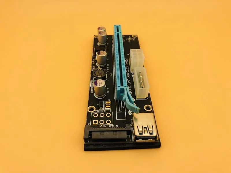 H1111Z Компьютерные кабели Разъемы PCIE Riser PCI E 16x/x16 для видеокарты кабель USB 3 0 6 pin Molex
