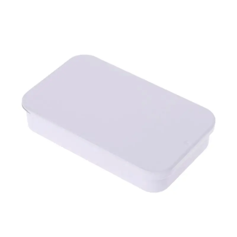 Коробка для хранения ювелирных изделий прямоугольная коробка из белого металла