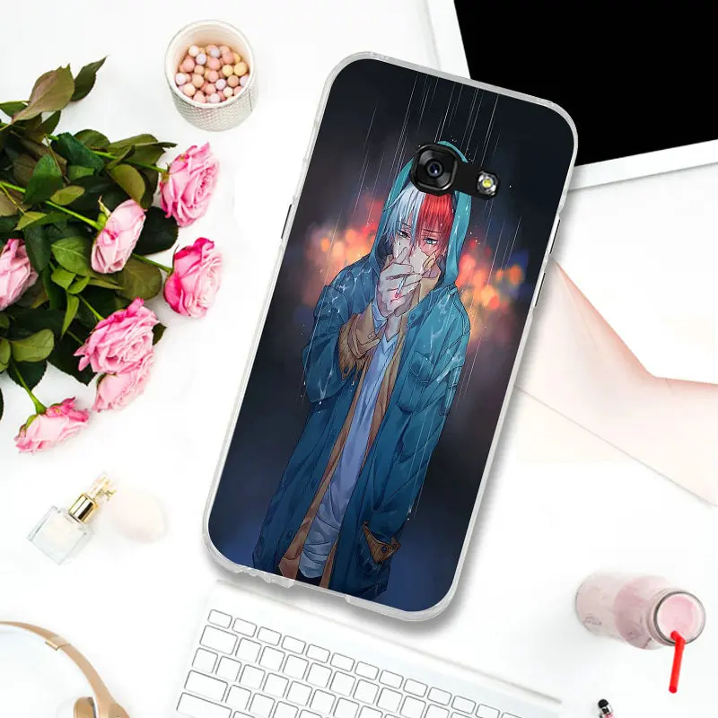 Todoroki Shoto My Hero Academia чехлы для телефонов Samsung Galaxy J3 J4 J5 J6 J7 J8 A3 A5 A7 2016 2017 2018 мягкие