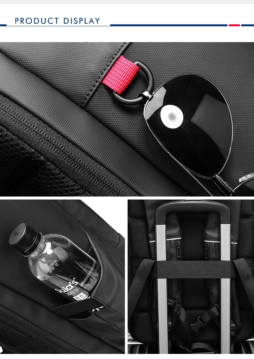 Многофункциональный рюкзак для ноутбука Mochila, большая емкость, водонепроницаемая дорожная сумка, зарядка через usb, деловая школьная сумка