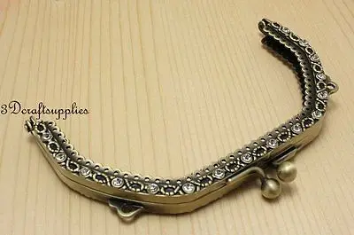 Металлическая оправа прошитая сумка рамка для кошелька с застежкой винтажная