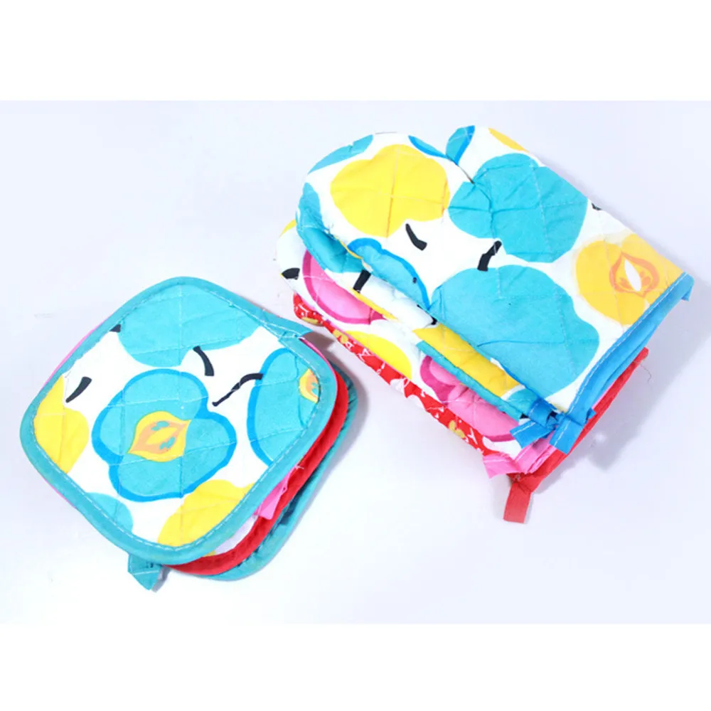 16x16 см кухонные хлопковые перчатки для микроволновки рукавицы термостойкие