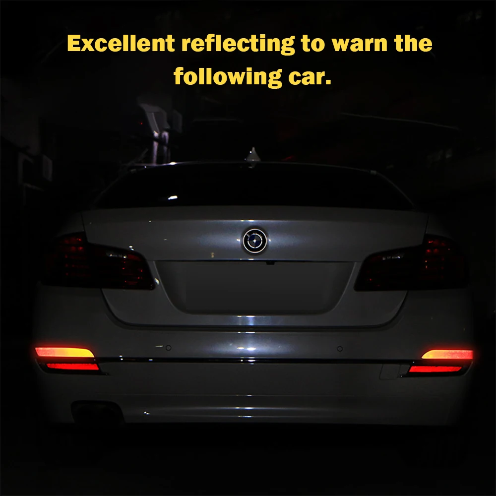 2 шт. универсальная Светоотражающая наклейка для автомобиля предупреждающая