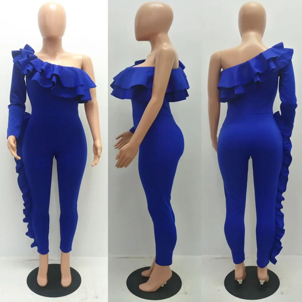 

One Off Shoulder Women Hot Design Casual Jumpsuits Women Rompers Jumpsuits
