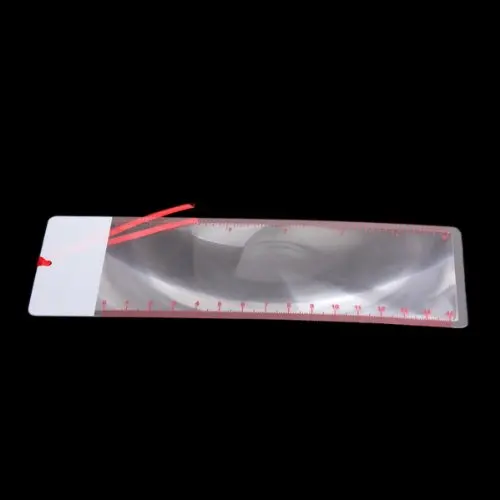 Рекламная карманная Закладка линейка лист лупа увеличительное увеличение