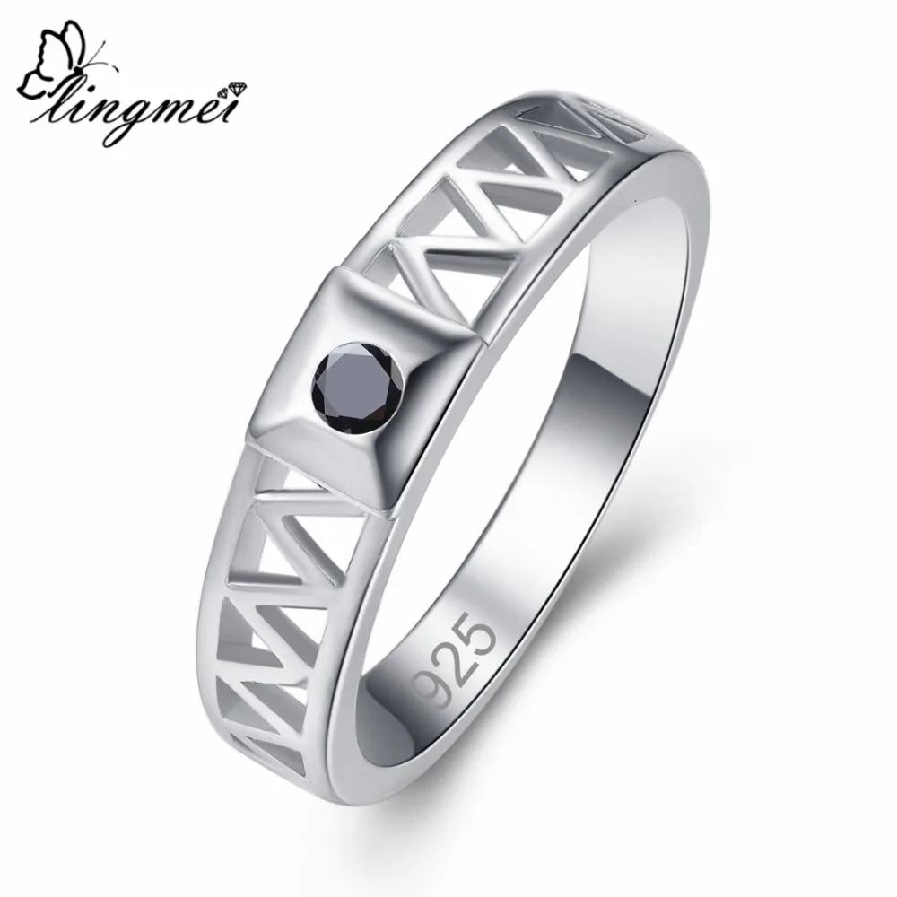 Женское кольцо с круглым цирконом серебристого цвета размеры 6 9|Кольца| |