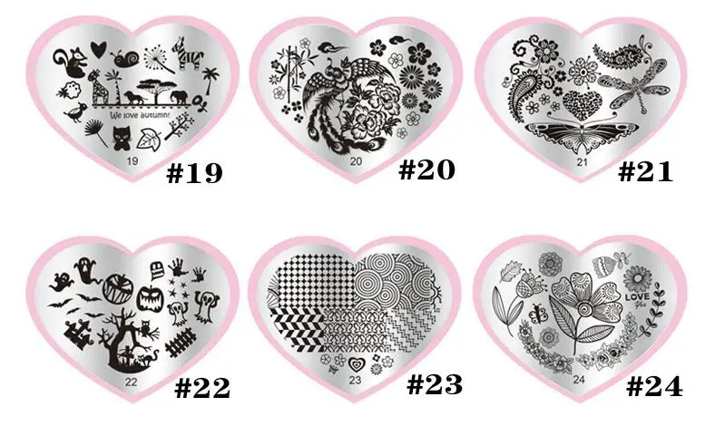 Штампованные пластины для ногтей 3d шаблоны дизайна трафареты маникюра | Красота