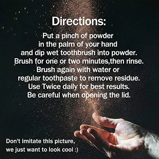 Activated Charcoal Teeth Whitening Powder Kit with 1 Bamboo Toothbrushes | Красота и здоровье