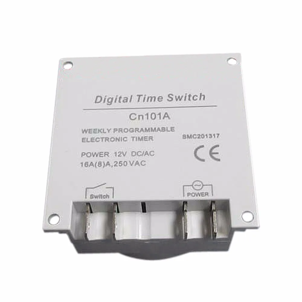 DC12V/DC24V/AC110V/AC220V CN101A Мини цифровой ЖК-дисплей Мощность Еженедельный программируемый электронный таймер реле