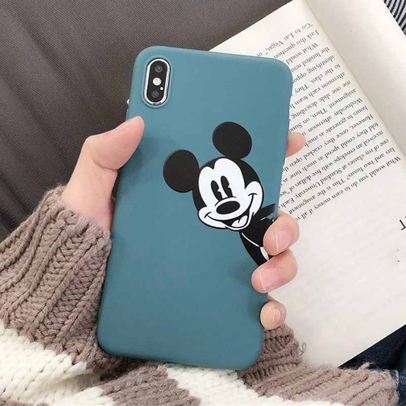Cartoon Mickey Soft TPU Case for iPhone 6 6plus 7 8 7plus 8plus Phone x xs xr xmax Back Cover |