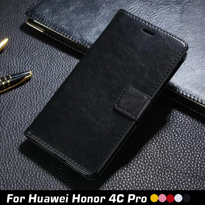Роскошный чехол из искусственной кожи в стиле ретро для Huawei Honor 4C Pro с откидной