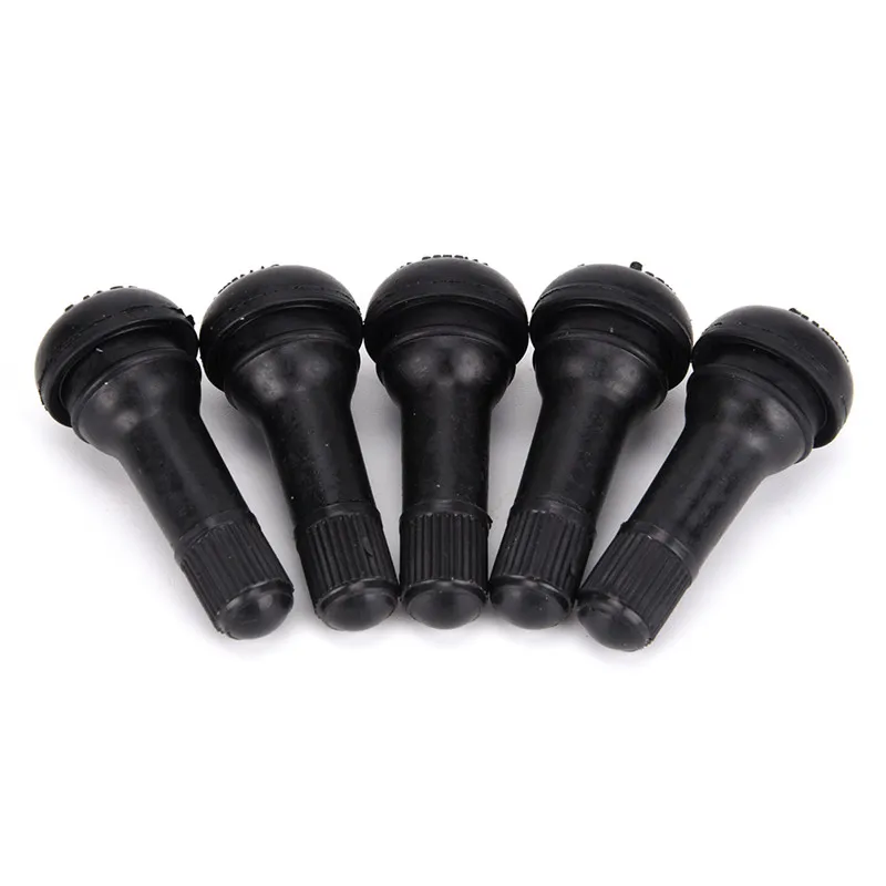 4pc Auto TR412 Tire Valve Stems Short Black Rubber Tyre Tubeless Snap-in Vavle Wheels Tires Parts | Автомобили и мотоциклы