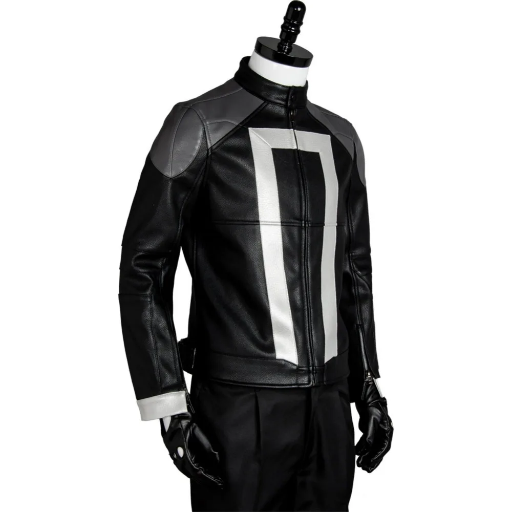 New Original Agents of Shield S.H.I.E.L.D Ghost Rider Cosplay Costume Jacket Gloves Halloween Uniform Outfit | Тематическая одежда