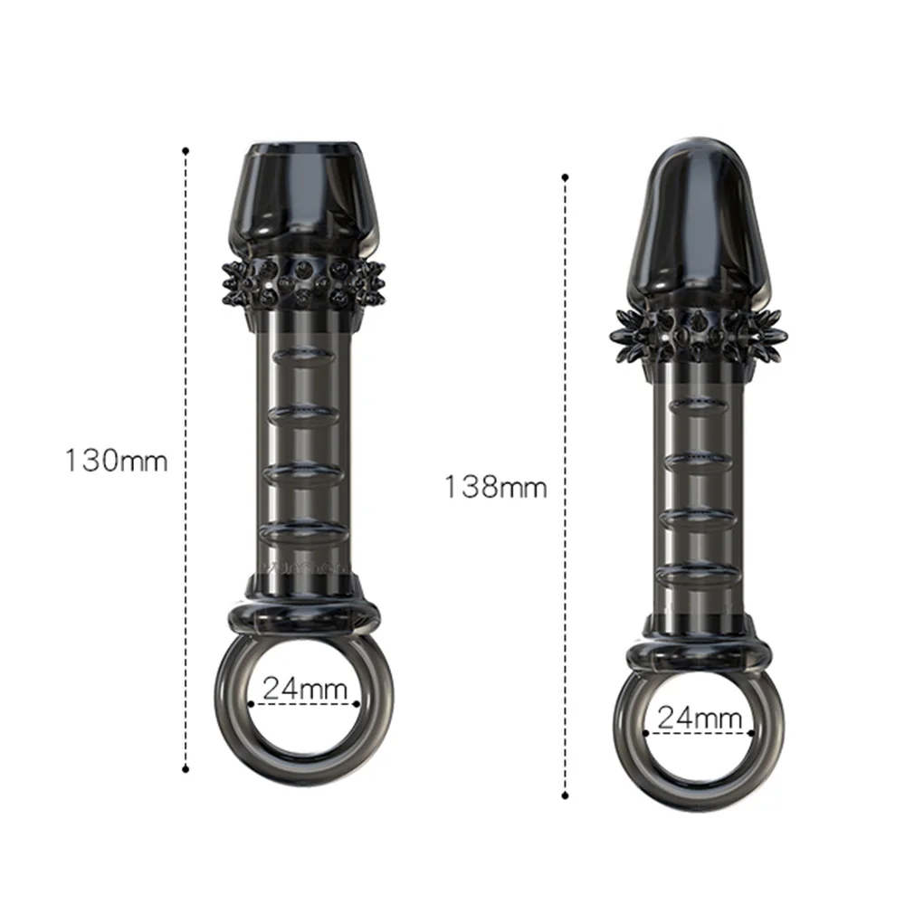 Мужские кольца на пенис с шипами многоразовый удлинитель презервативы интимные