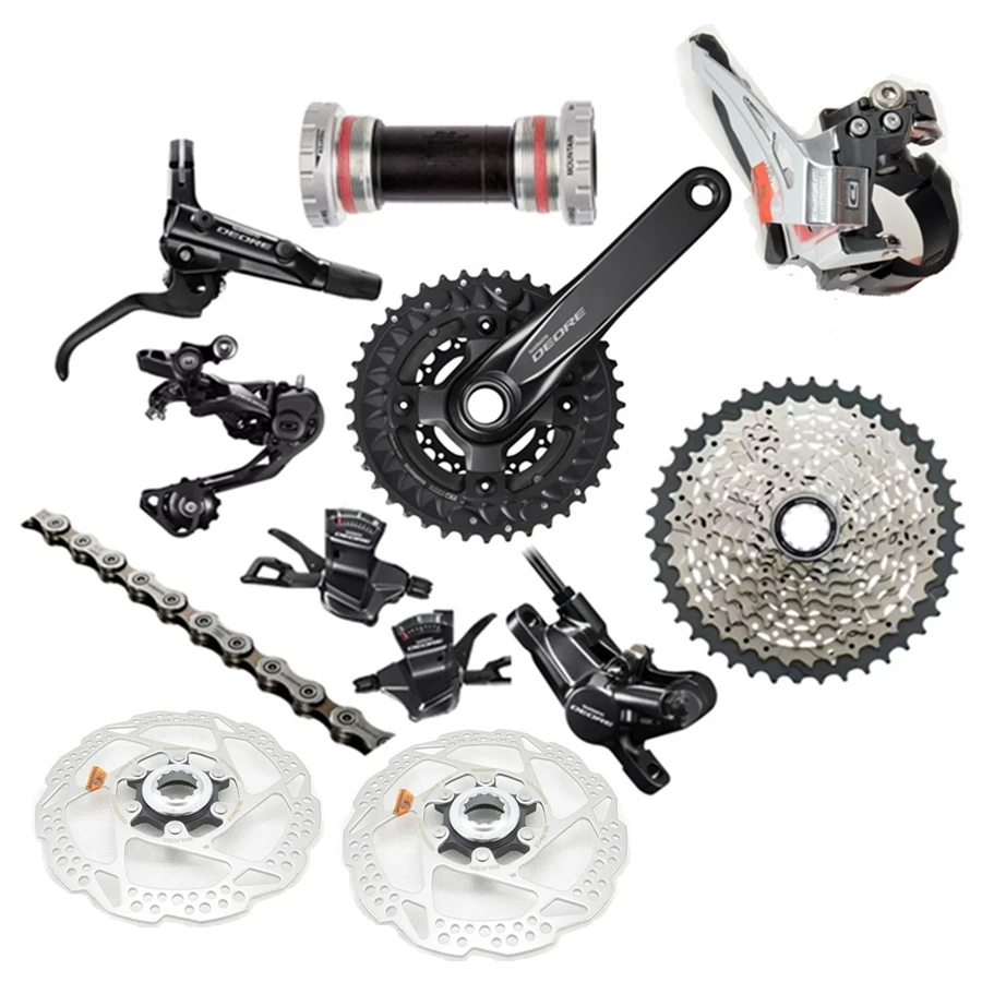 Новый SHIMANO Deore M6000 3x10 30 speed MTB полный комплект 170 мм 42T W/тормозной и ротор пара|shimano