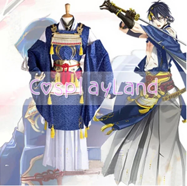 Touken Ranbu Косплэй Mikazuki munechika костюм Воин Хеллоуин Индивидуальный заказ