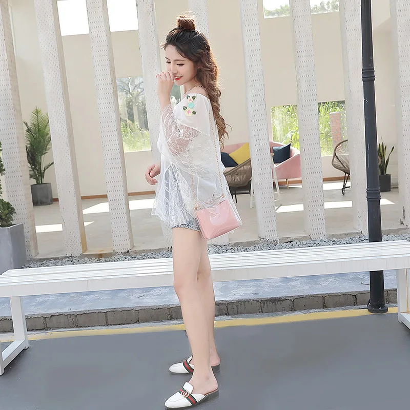 Новинка 2020 летняя женская сумочка сумка-мешок сумка через плечо на из ПВХ с