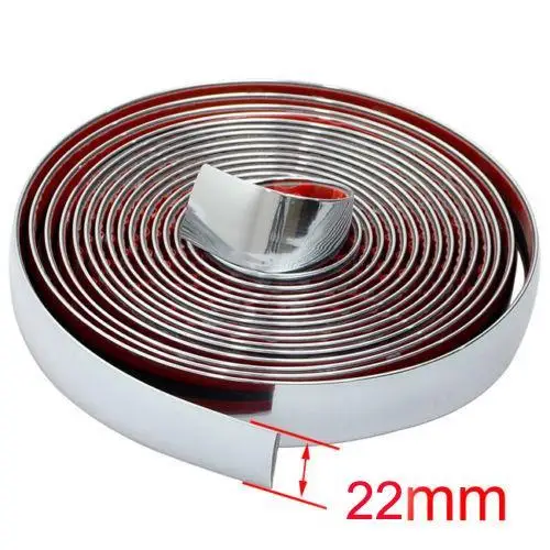 

22mm x 3meters Chrome Styling Strip Trim Moulding Car Van Truck GRILL INTERIOR EXTERIOR CAR STYLING