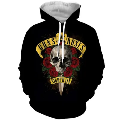hoodie PLstar Cosmos дропшиппинг guns 'N Roses симпатичная толстовка с 3d принтом для женщин и мужчин/толстовки/Толстовка дропшиппинг - Цвет: hoodie