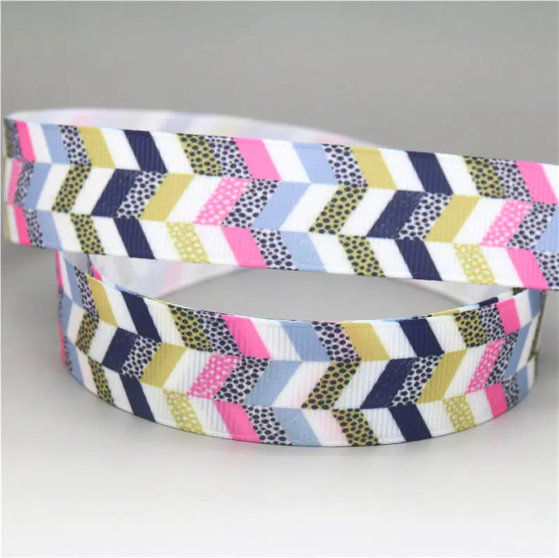 DHK 7/8'' 5yards tribal plaid printed grosgrain Ribbon Accessory hairbow headwear decoration Wholesale OEM C1648 | Дом и сад