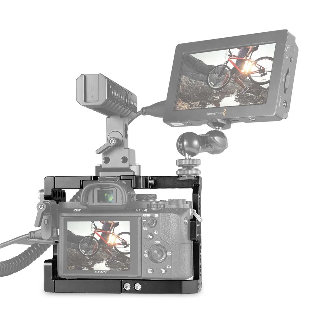 SmallRig a7ii клетка для камеры Sony A7II/A7RII/A7SII ILCE-7M2/ILCE-7RM2/ILCE-7SM2 защитный чехол клетки Rig -1660