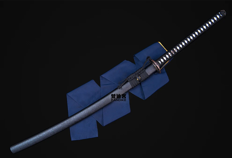 T10 High Carbon Steel Japanese Sword KATANA Full Tang Clay Tempered Blade Sharp Tempered Japanese Katana Samurai Sword Sharp Bla