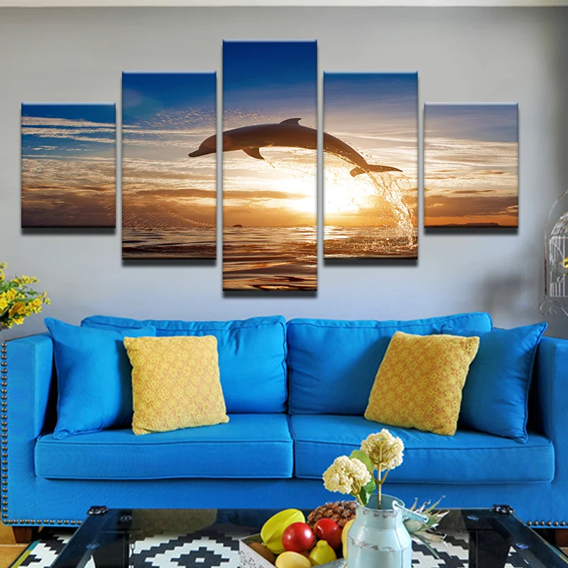 Модульная рамка для картин HD с принтом домашний Настенный декор 5 шт. постер