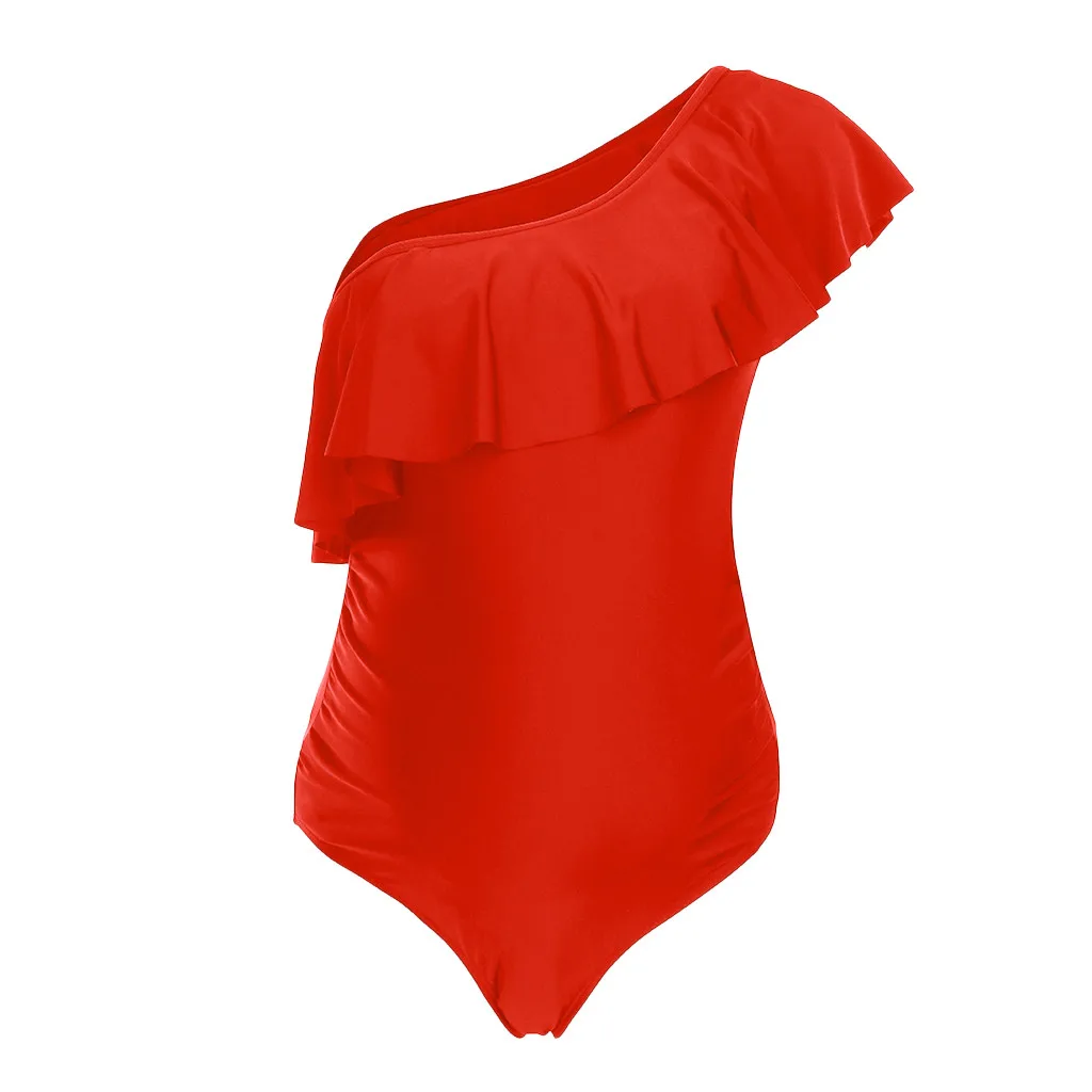 Женский купальник для беременных бикини с рюшами на рукавах пляжная одежда