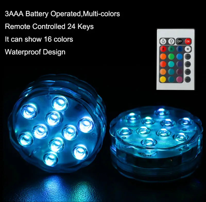 

4PCS Free Shipping LED Submersible candle Remote Control Waterproof Wedding Party Decoration Floral Vase Base Light Hookah Lamp