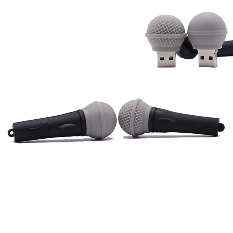 USB флеш накопитель мультяшный микрофон флешка 4 ГБ 8 16 32 64 новый дизайн карта