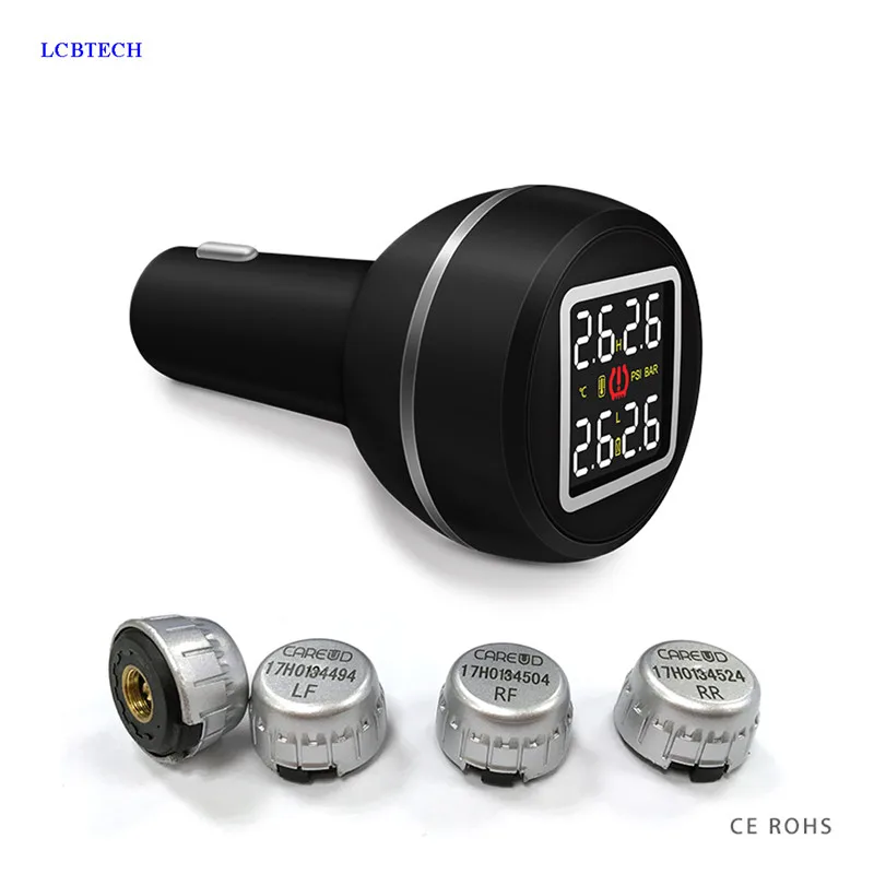 D580C WI автомобильный прикуриватель TPMS цифровой манометр в шинах + 4 внешних датчика