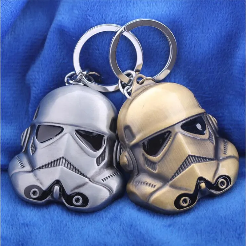Новый 3 цвета звезда брелок войны Штурмовик шлем подвеска кольцо Дарт Вейдер