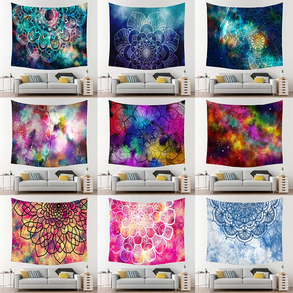 

Декоративная мандала, фантазия, настенный подвесной гобелен, богемное макраме, настенное одеяло, ткань Wandkleed, домашний декор, шторы, коврик д...