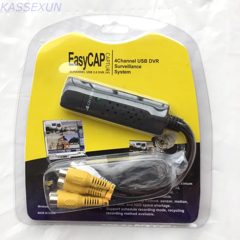 2017 Новинка USB2.0 видео Захват ТВ тюнер карта с Аудио DVD VHS аудио AV адаптер компьютер