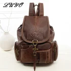 2020 высококачественный Женский рюкзак, винтажные рюкзаки для девочек-подростков, модные большие Школьные Сумки из искусственной кожи черного цвета, Mochila Feminina