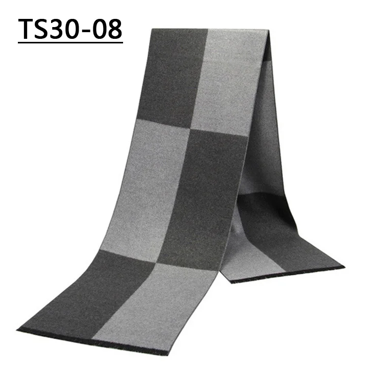 TS30 - 08 YISHLINE, модные, 180X30 см, Толстые мужские шарфы, зимние, мягкие, мужские, кашемировые, вискозные, с кисточками, шарф, модальный, подарок для отца и мужчины - Цвет: TS30 - 08