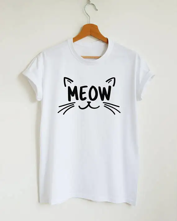 Модная женская футболка с рисунком в стиле хипстера|cute cat shirt|cat shirtt shirt top |