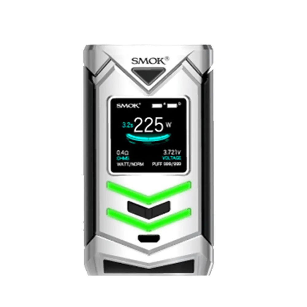 Silver Black Цена снижена! SMOK Veneno 225 Вт TC Box MOD Макс 225 Вт 1,3 дюймов HD экран эргономичный ключ огня без 18650 батареи против Shogun/drag 2 Mod - Цвет: Silver Black