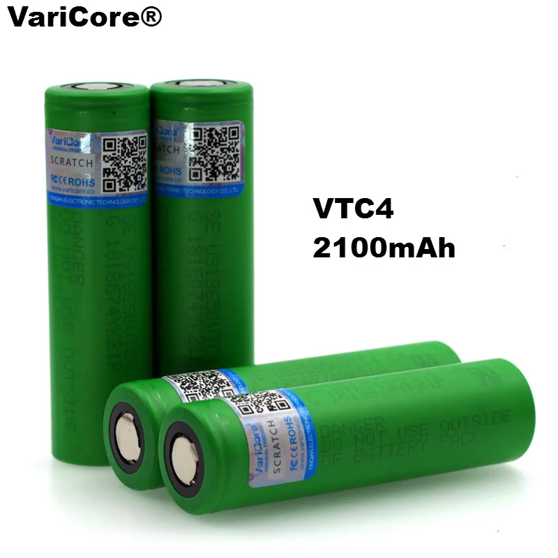 1-10PCS VariCore VTC4 100% original 18650 battery 3.6V 2100mAh rechargeable | Электроника