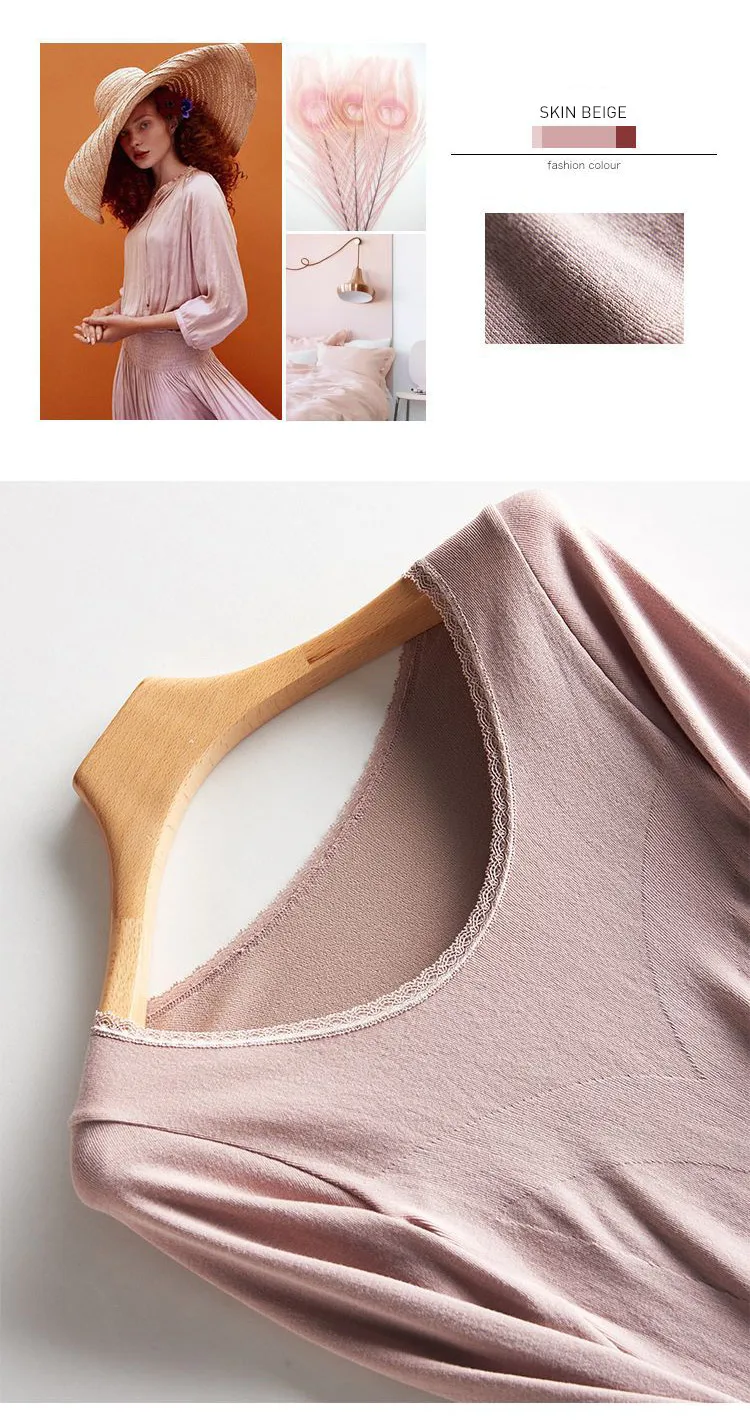 Новинка! Высококачественный бесшовный комплект женского нижнего белья из модала. Комплект женского нижнего белья с низким кружевным воротником