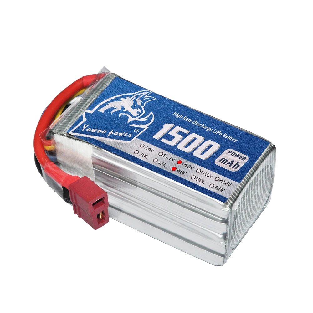 Аккумуляторная батарея YOWOO Power 7 4 В 11 1 14 8 в 18 5 22 2 1500 мАч 40C 60C 2S 3S 4S 6S Lipo для