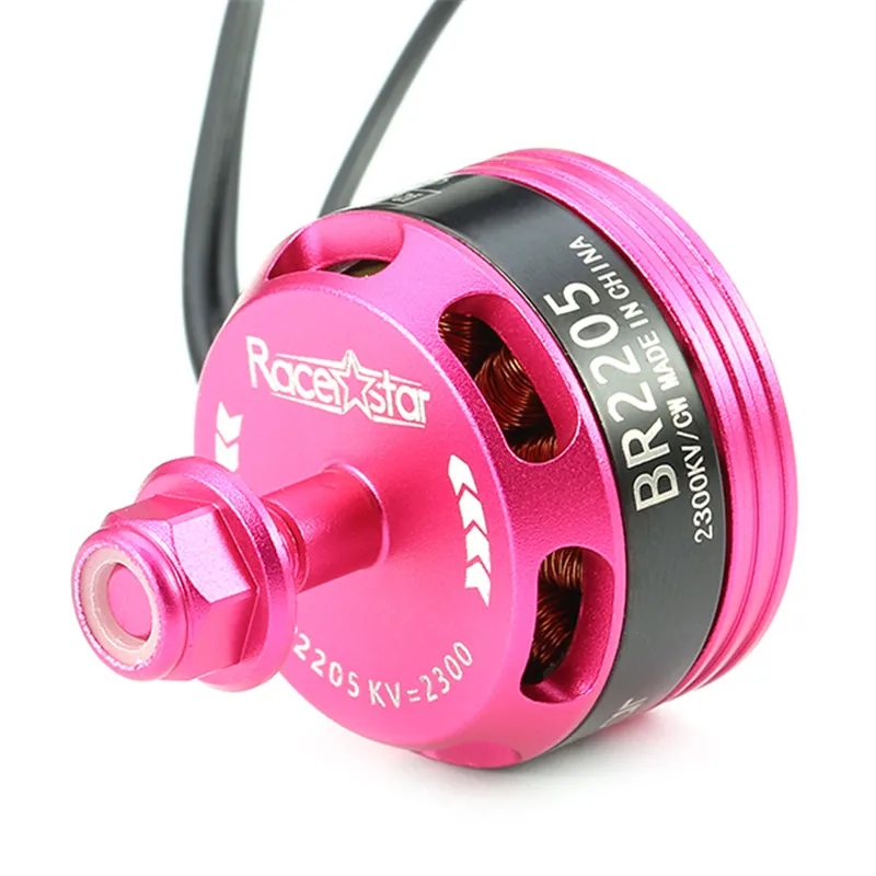 Racerstar Racing Edition 2205 BR2205 2300KV 2-4S бесщеточный двигатель CW CCW розовый для QAV250 ZMR250 260 RC