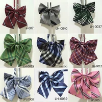 new 2021 jk uniform bow tie embroidery japanesekorean school uniform accessories bow knot tie design cravat necktie adjustable