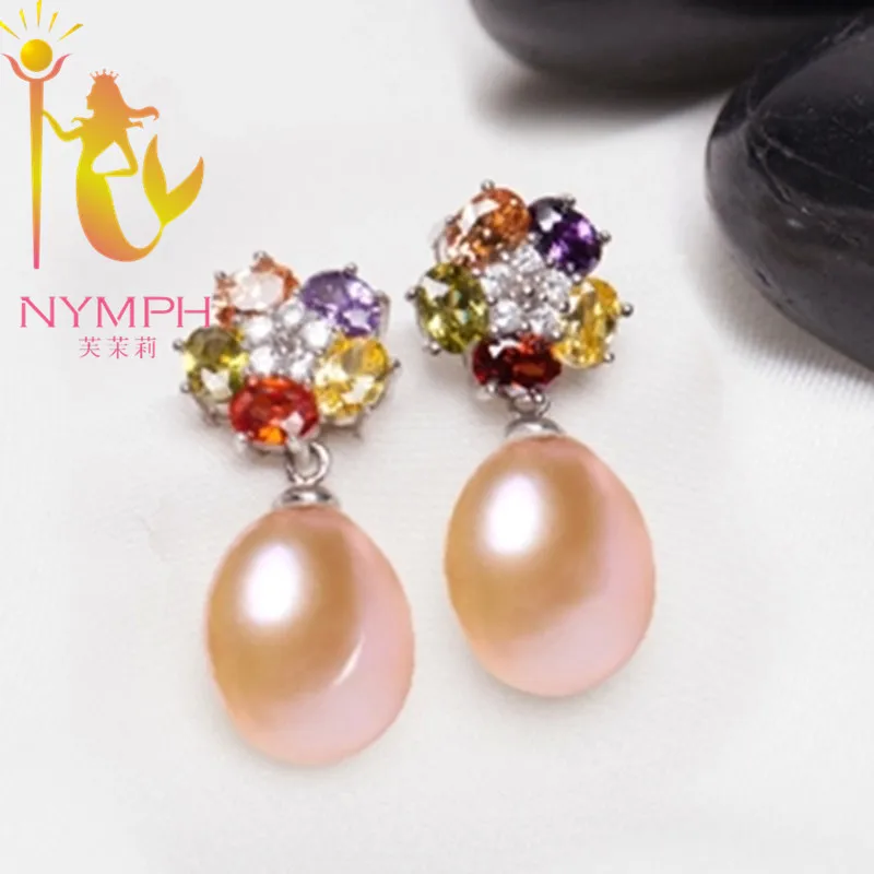 Женский ювелирный комплект из колье и серёг серебра 925 пробы|jewelry sets|nymph pearlnymph jewelry