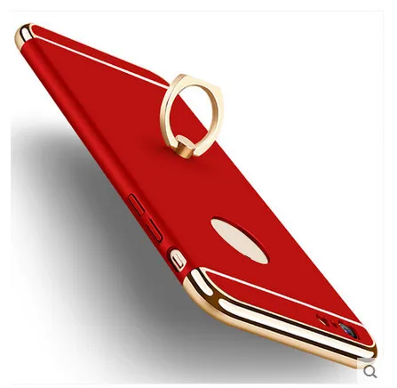Роскошный ультра тонкий защитный чехол для Apple iPhone 8 7 6 6S Plus 3 в 1 Жесткий ПК