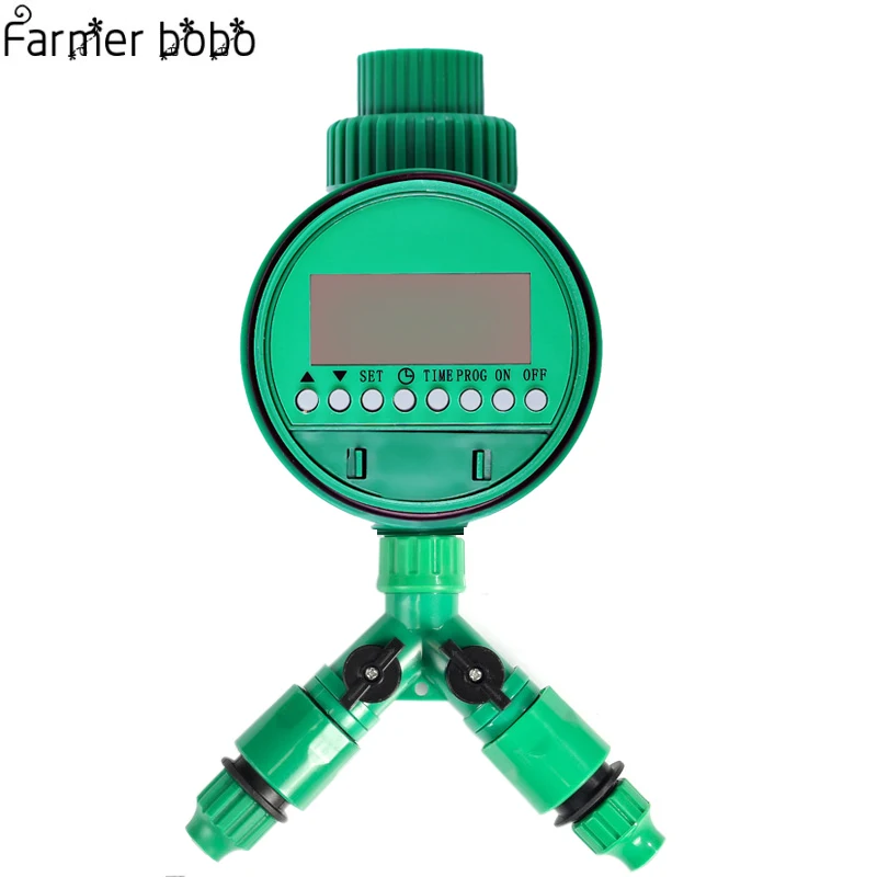 

Automatic irrigation Watering digital timer Y Connector 3/4 External threadquick connector for 4/7 or 8/11mm hose